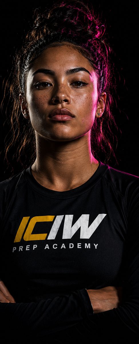 Student-athlete in an ICIW Prep Academy shirt